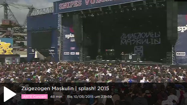 Zugezogen Maskulin Splash 2015
